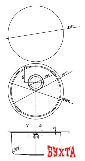 Кухонная мойка IDDIS Edifice EDI42B0i77