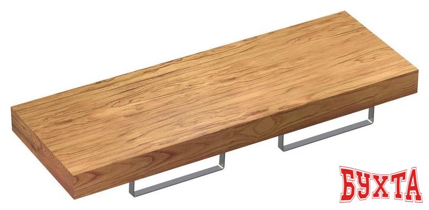 Мебель для ванных комнат Wellsee Genuine Tree 162011004, 120 см (столешница, полотенц 2 шт, хром)