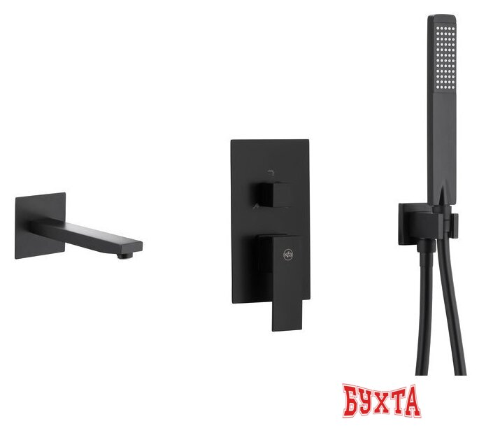 Душевой гарнитур  Armatura Logon Black 5139-401-81
