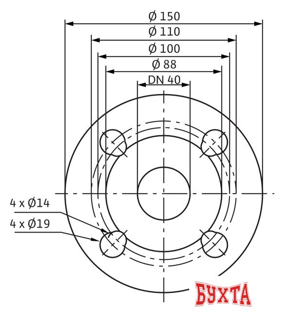 Циркуляционный насос Wilo TOP-SD 40/10 2-SPEEDS (3~/0 V, PN 6/10)