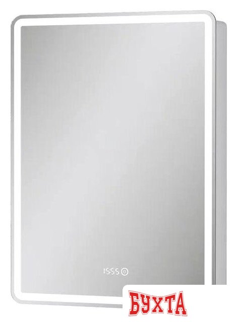 Мебель для ванных комнат EQUIL Шкаф с зеркалом Nice LED 60 с часами (правый)