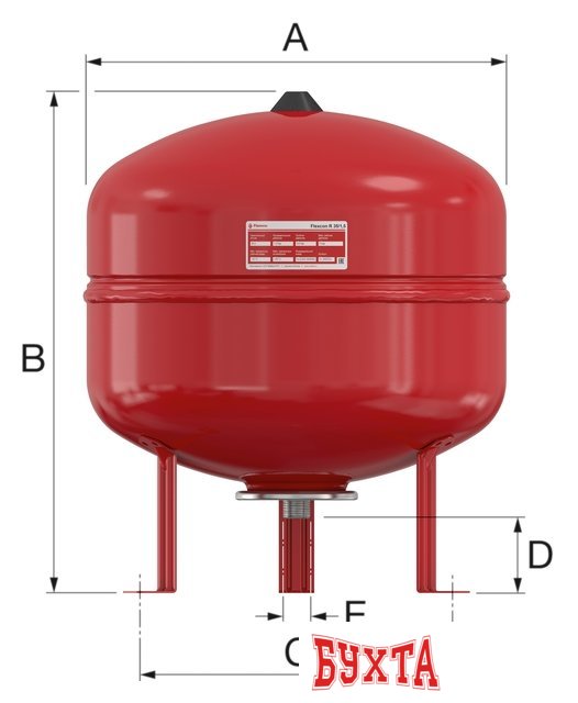 Расширительный бак Flamco Flexcon R 80