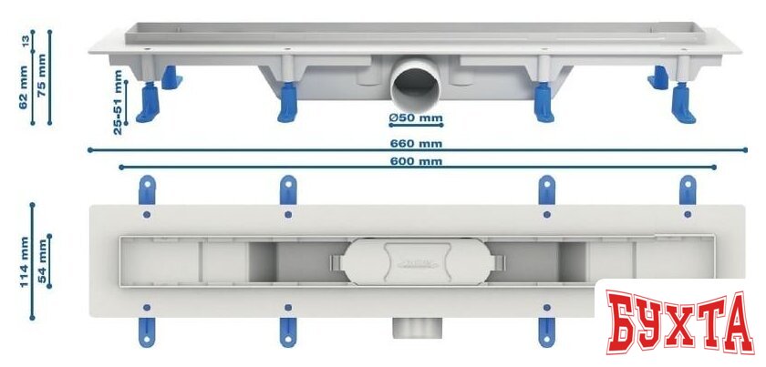 Трап/канал Styron STY-CH-60