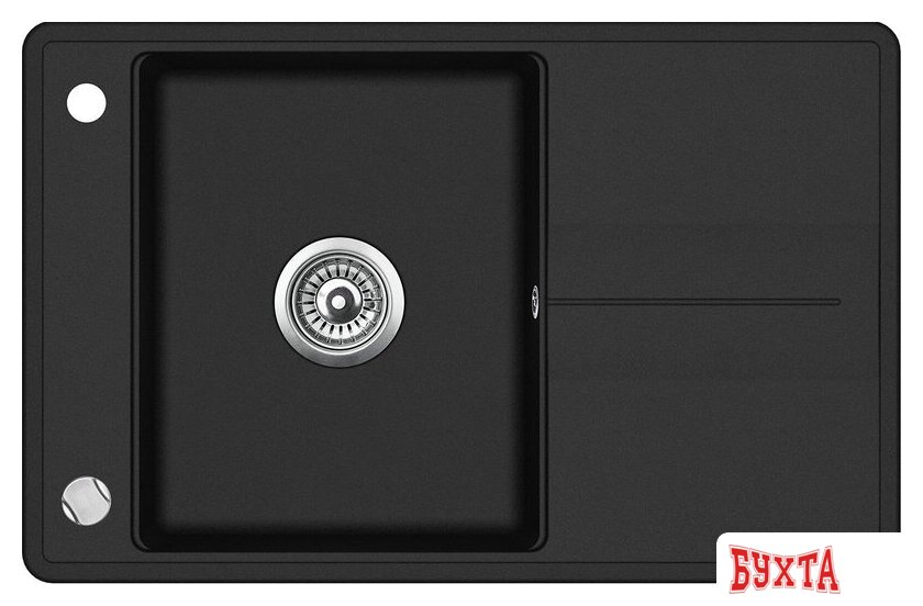 Кухонная мойка Aquasanita Bella SQB101AW (black metallic 601)