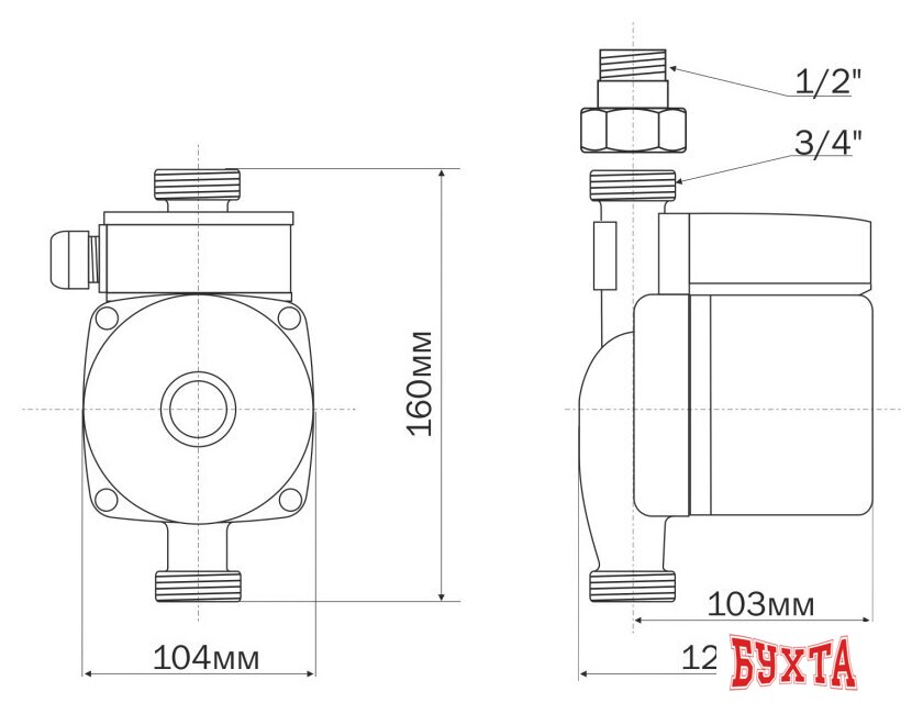 Установка повышения давления Aquario AC 159-160A