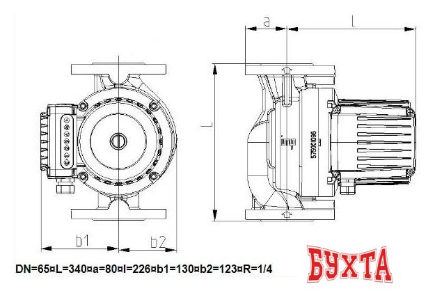 Циркуляционный насос IMP Pumps GHNbasic II 65-120F