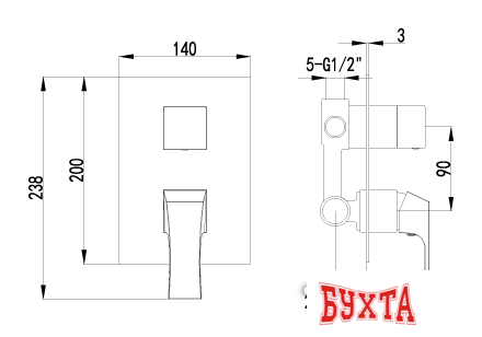 Смеситель Lemark Unit LM4528C