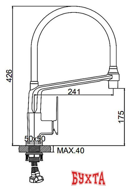 Смеситель Ledeme L4078B-2