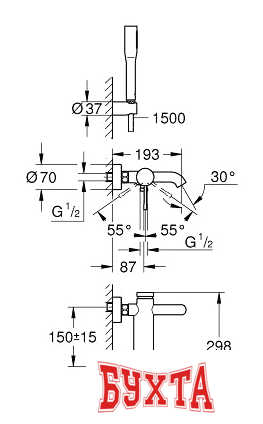 Смеситель Grohe Essence New 33628001