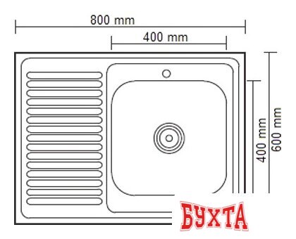 Кухонная мойка Ledeme L98060-6R