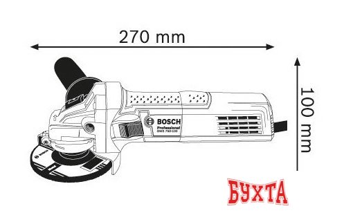 Угловая шлифмашина Bosch GWS 750-125 Professional
