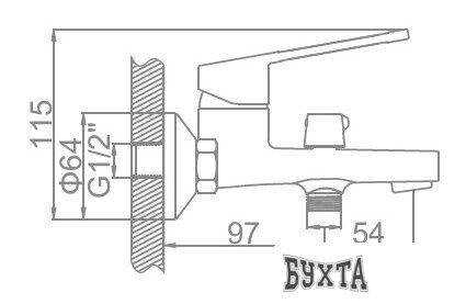 Смеситель Ledeme L3267