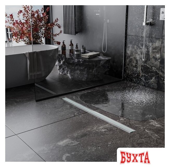 Трап/канал Roxen White Glass 91040-80