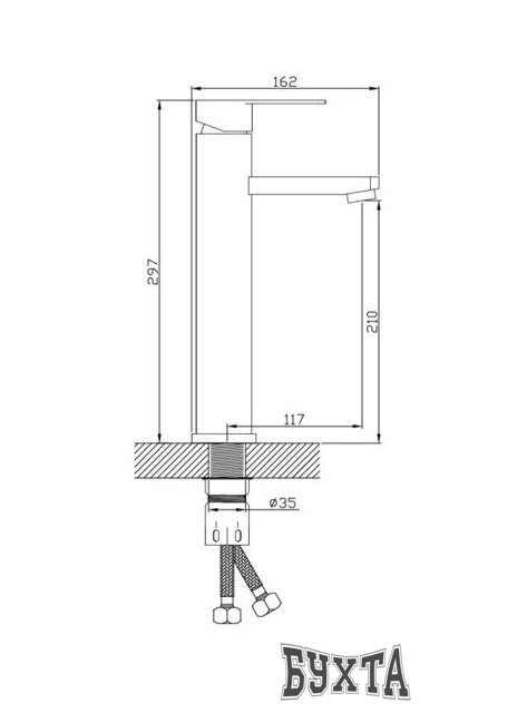 Смеситель Diadonna D34-113130S