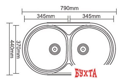 Кухонная мойка Ledeme L87944B