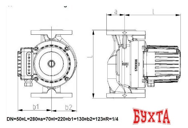 Циркуляционный насос IMP Pumps GHNbasic II 50-40F