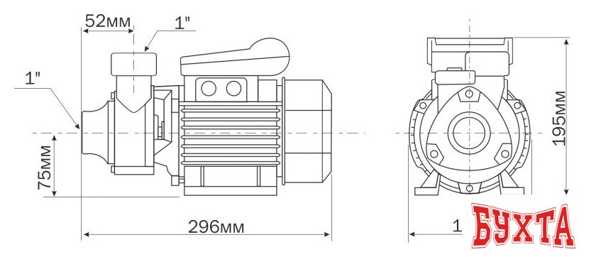 Самовсасывающий насос Aquario ADB-60