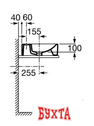 Умывальник Roca Diverta 32711G000