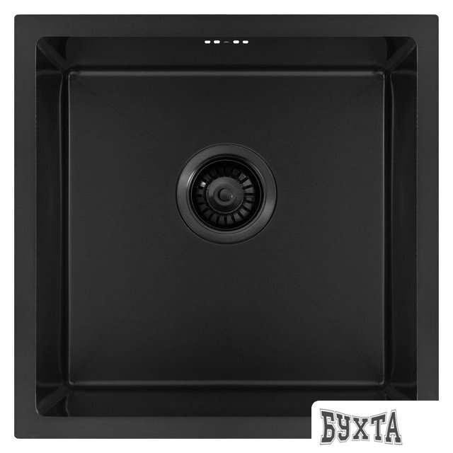 Кухонная мойка ARFEKA ECO AR 450*450 + cмеситель ISIS BLACK PVD