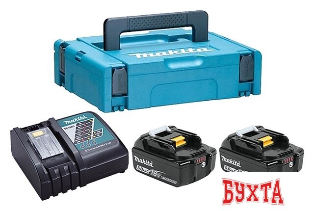 Аккумулятор Makita BL1850B + DC18RC (18В/5.0 а*ч + 18В)