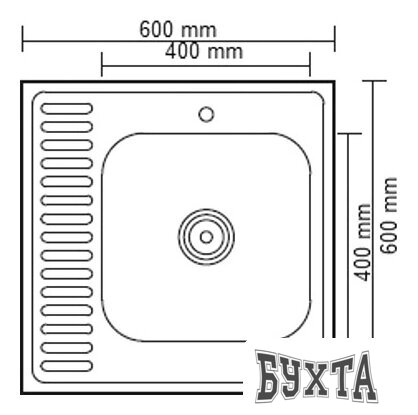 Кухонная мойка Ledeme L66060-R