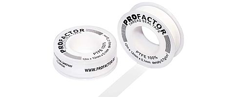 ФУМ лента уплотнительная PROFACTOR PTFE Professional 12mm х 0.1mm х 12m 0.7g/cm3 PFFE532  / (Китай)