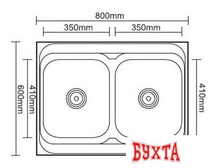 Кухонная мойка Ledeme L98060B