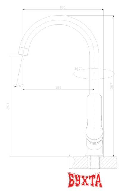 Смеситель Rossinka Silvermix RS27-23