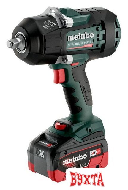 Гайковерт Metabo SSW 18 LTX 1450 BL 602401660 (с 2-мя АКБ, кейс)
