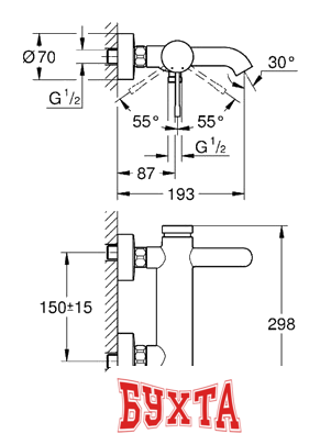 Смеситель Grohe Essence New 33624001 (хром)