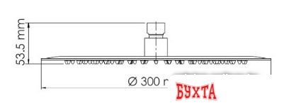 Верхний душ Wasserkraft A116