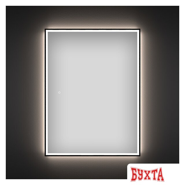 Мебель для ванных комнат Wellsee Зеркало с фронтальной LED-подсветкой 7 Rays' Spectrum 172201400, 80 х 120 см (с сенсором и регулировкой яркости освещения)