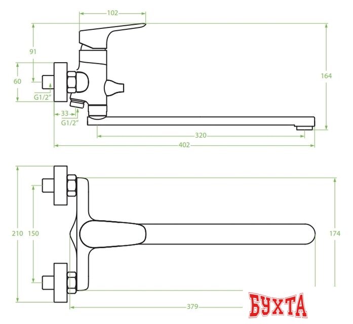 Смеситель Laveo Rondo BLX 01FD