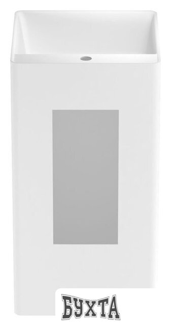 Умывальник Wellsee Pure BY Wellsee 230715000 (отдельностоящий, с отверстием под смеситель, матовый белый)