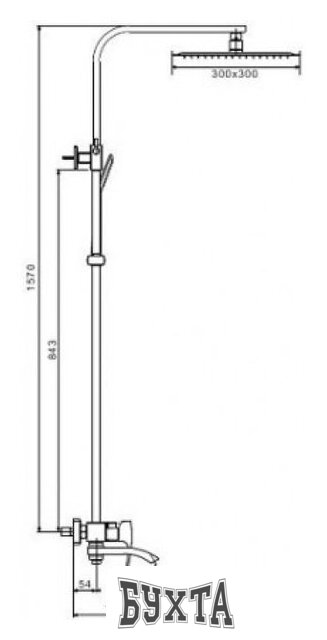 Душевая система  Gappo G2407-4 (бронзовый)
