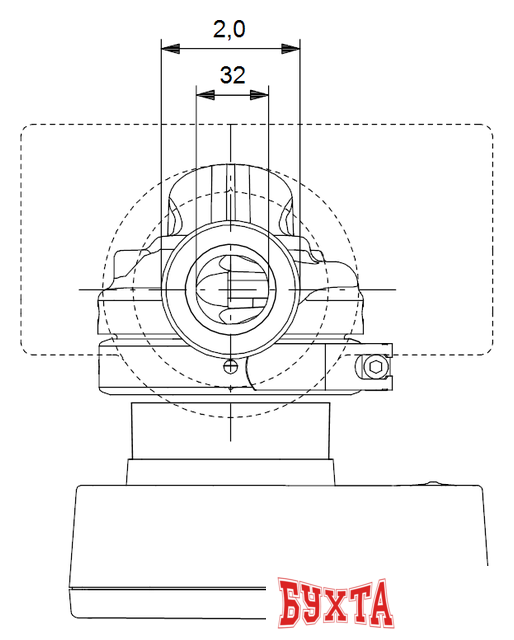 Циркуляционный насос Grundfos Magna1 32-60