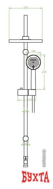 Душевая система  Laveo Leste PLL 20OX