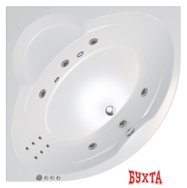 Ванна Triton Троя 150x150 Экстра Комфорт Flat (с гидромассажем)