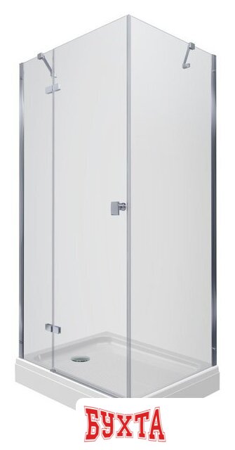 Душевой уголок Triton Брава Хром 120х80 (прозрачное стекло)
