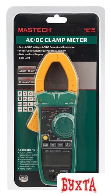 Токовые клещи Mastech MS2138
