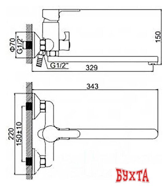 Смеситель Wisent WG2203W