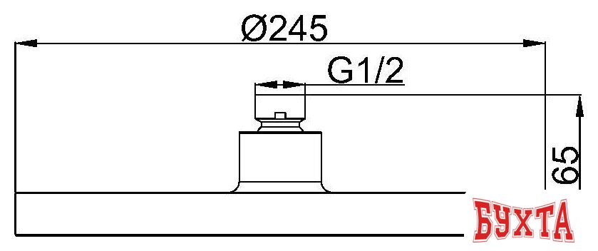 Верхний душ Maxonor Pure Life PL107-25-9