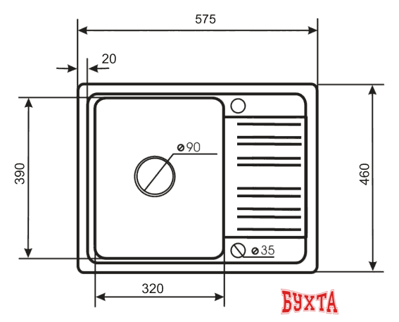 Кухонная мойка Aquasanita Notus SQ102AW (black metallic 601)