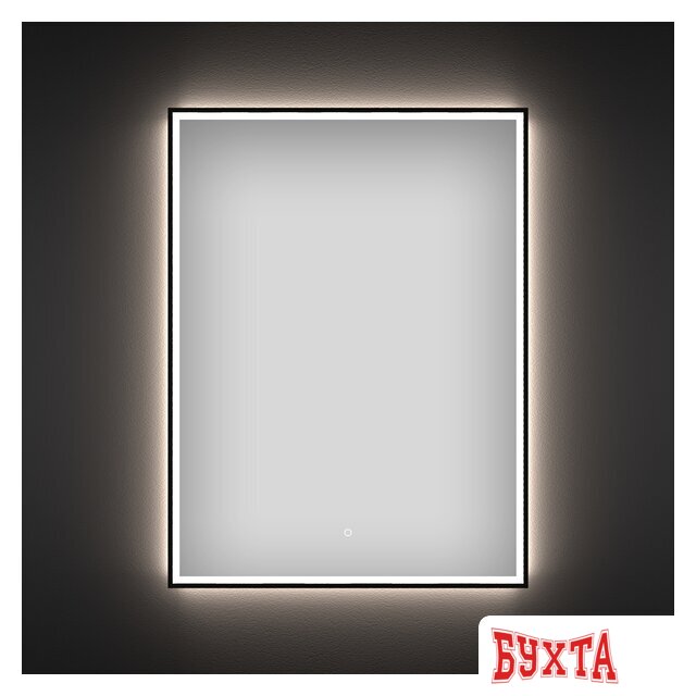 Мебель для ванных комнат Wellsee Зеркало с фронтальной LED-подсветкой 7 Rays' Spectrum 172201200, 50 х 75 см (с сенсором и регулировкой яркости освещения)