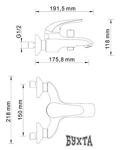 Смеситель Wasserkraft Rossel 2801