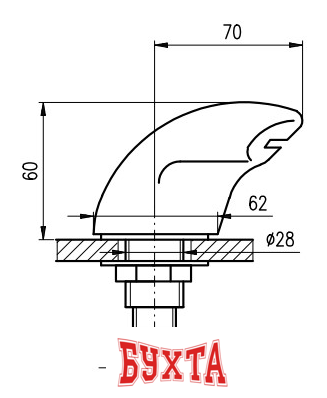 Излив Slezak RAV VOD7200