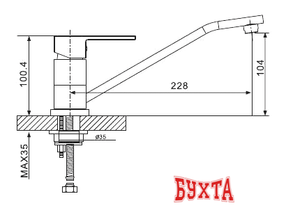 Смеситель Gappo G4939