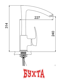 Смеситель Gerhans K14014B