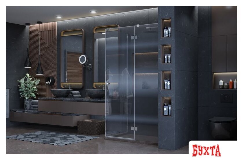 Душевой уголок Ambassador Diamond 12011104R 120х80