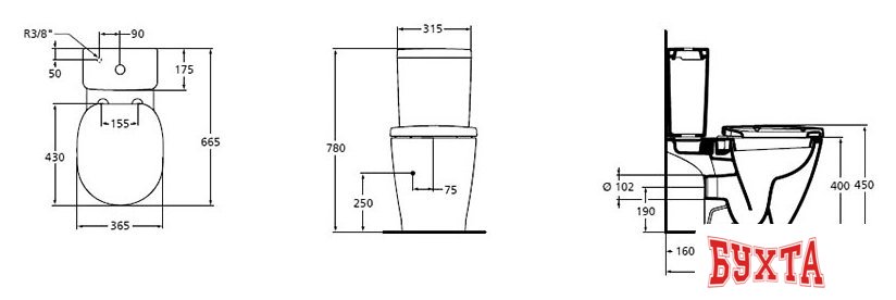 Унитаз Ideal Standard Connect [E803601]